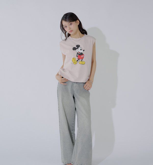  「ミッキーノースリフレンチT」|Tシャツ・カットソー|