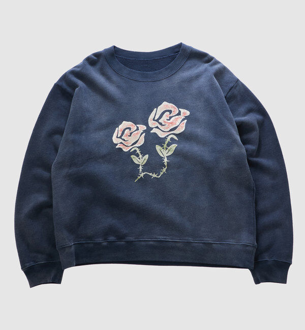  「【UNISEX/ユニセックス】Sourcreamバラフロッキースウェット」|Tシャツ・カットソー|ネイビー