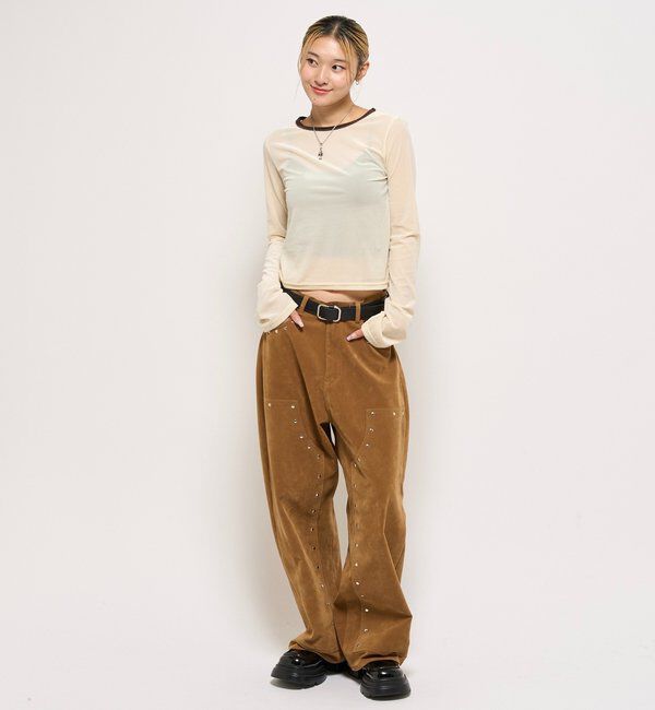  「ベロアリンガートップス」|Tシャツ・カットソー|