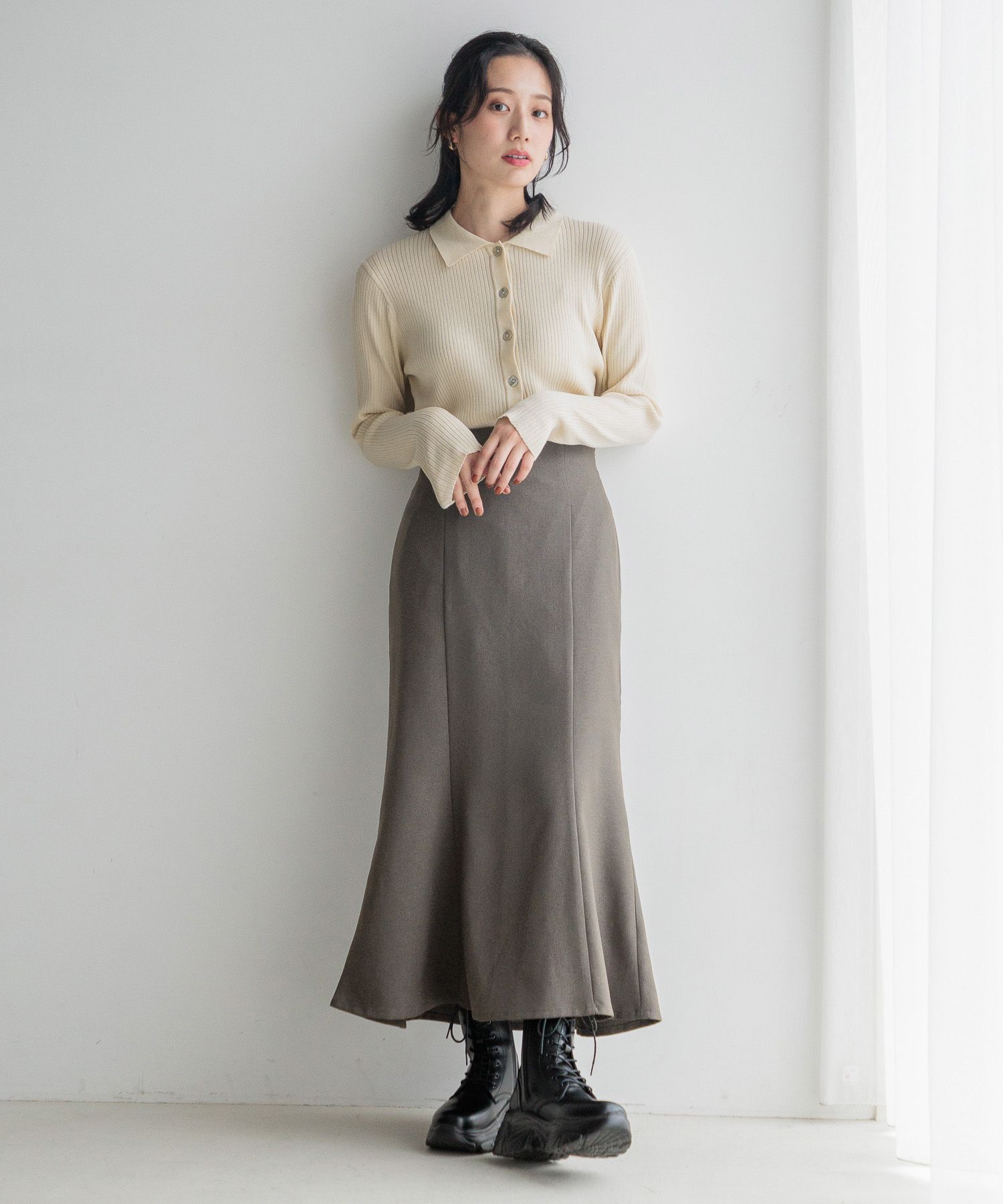 LOWRYS FARM「ウールライクマーメイドＳＫ２」|スカート|