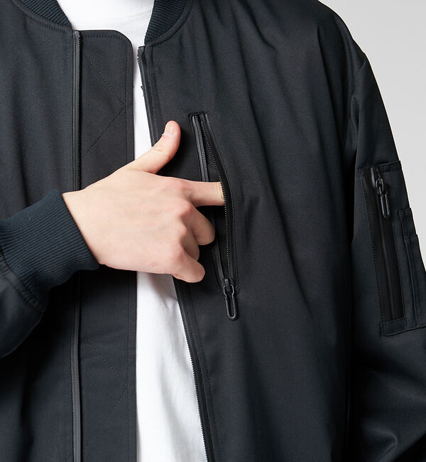 ABAHOUSE「【WWS/ワークウェアスーツ】洗える ライトMA-1 ブルゾン」|ブルゾン・スタジャン|