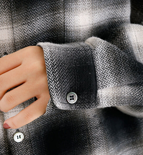 ABAHOUSE「【Revo./レボ】リラックスフィット オンブレチェック ネルシャツ/ユニセック」|シャツ・ブラウス|