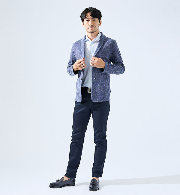 ABAHOUSE「【形状安定性 / 伸縮性】トリコットストライプ 半袖シャツ」|シャツ・ブラウス|