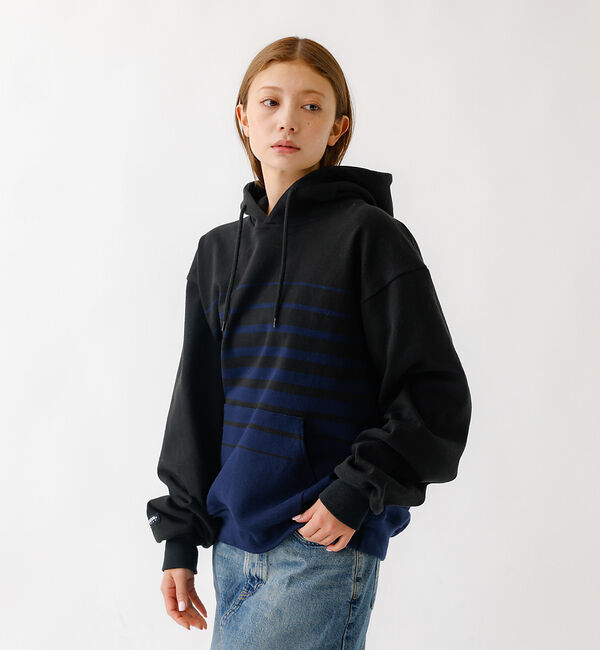 ABAHOUSE「BARBARIAN 12ozHEAVY WEIGHTパーカー/ボーダー/ユニセッ」|パーカー|