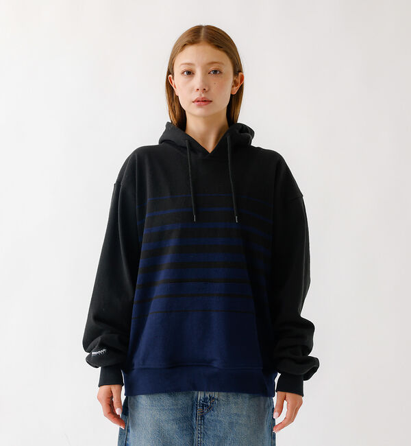 ABAHOUSE「BARBARIAN 12ozHEAVY WEIGHTパーカー/ボーダー/ユニセッ」|パーカー|