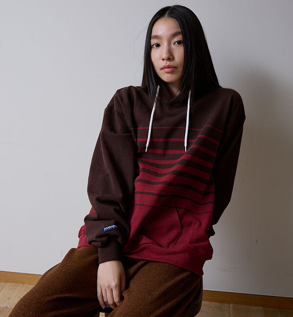 ABAHOUSE「BARBARIAN 12ozHEAVY WEIGHTパーカー/ボーダー/ユニセッ」|パーカー|