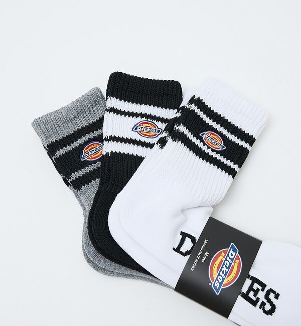 ABAHOUSE「【Dickies / ディッキーズ】QDK3P3　底パイル刺繍ソックス/ライン/」|ソックス|
