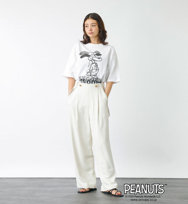 Rouge vif「【JOHNBULL/ジョンブル】PEANUTS プリントTシャツ / スヌーピー」|Tシャツ・カットソー|