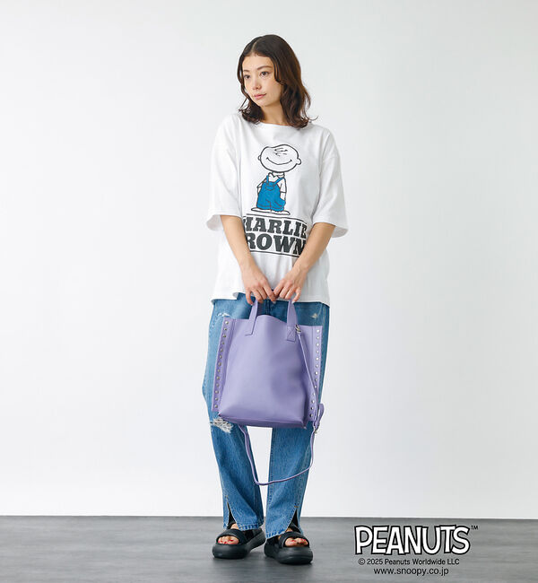 Rouge vif「【JOHNBULL/ジョンブル】PEANUTS プリントTシャツ / スヌーピー」|Tシャツ・カットソー|