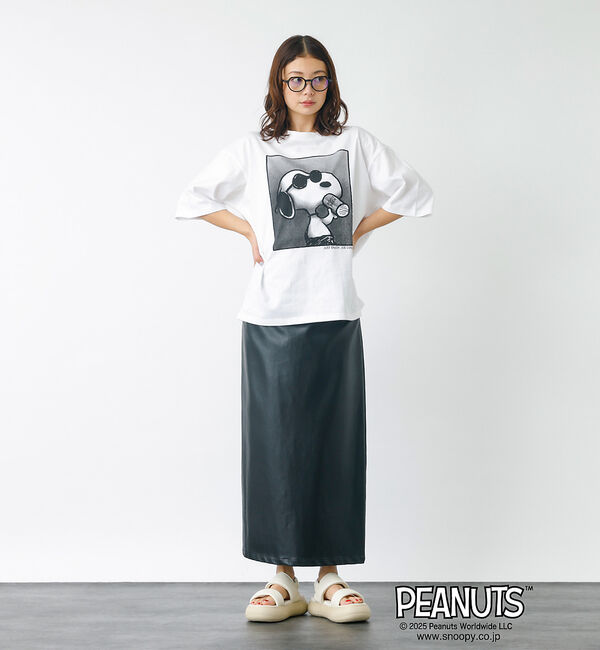 Rouge vif「【JOHNBULL/ジョンブル】PEANUTS プリントTシャツ / スヌーピー」|Tシャツ・カットソー|