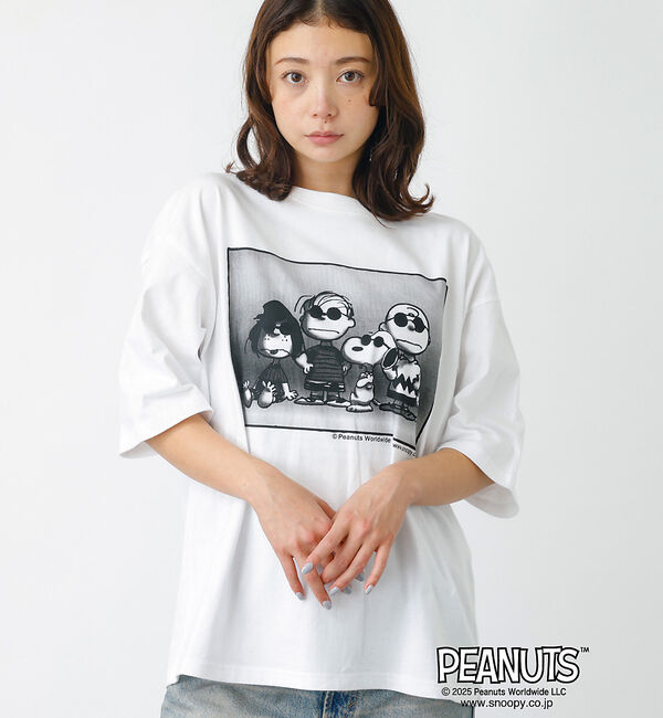 Rouge vif「【JOHNBULL/ジョンブル】PEANUTS プリントTシャツ / スヌーピー」|Tシャツ・カットソー|