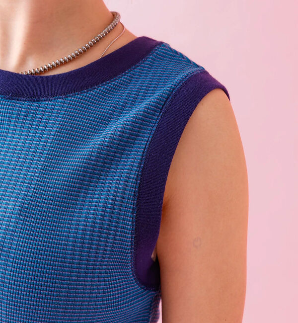 Rouge vif「【JOHNBULL/ジョンブル】クールタッチ ランダムテレコ タンクトップ /」|キャミソール|