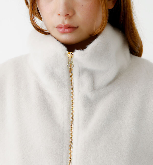 Rouge vif「【MICA&DEAL /マイカアンドディール】ファーベスト/ベスト/ファー/レイ」|ベスト・ジレ|