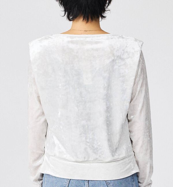 Rouge vif「【Keena/キーナ】ロングスリーブ/トップス/ベロア/お出かけ【WEB限定】」|Tシャツ・カットソー|