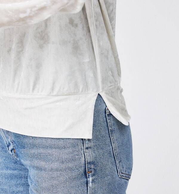 Rouge vif「【Keena/キーナ】ロングスリーブ/トップス/ベロア/お出かけ【WEB限定】」|Tシャツ・カットソー|