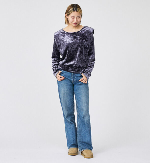 Rouge vif「【Keena/キーナ】ロングスリーブ/トップス/ベロア/お出かけ【WEB限定】」|Tシャツ・カットソー|