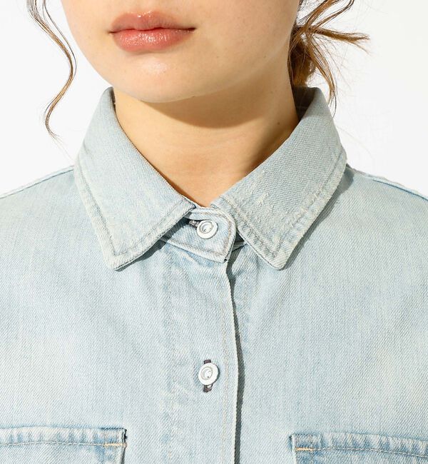 Rouge vif「【Healthy denim / ヘルシーデニム】Almond / デニムシャツ」|シャツ・ブラウス|