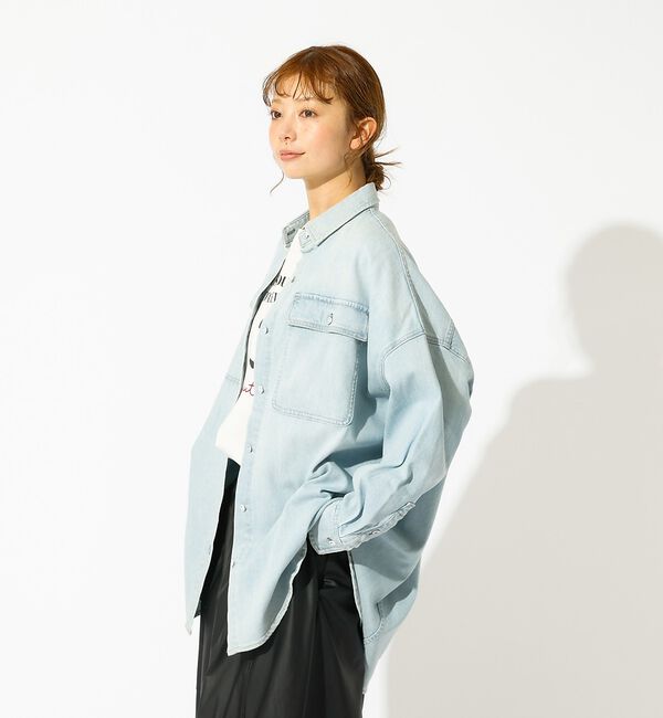 Rouge vif「【Healthy denim / ヘルシーデニム】Almond / デニムシャツ」|シャツ・ブラウス|