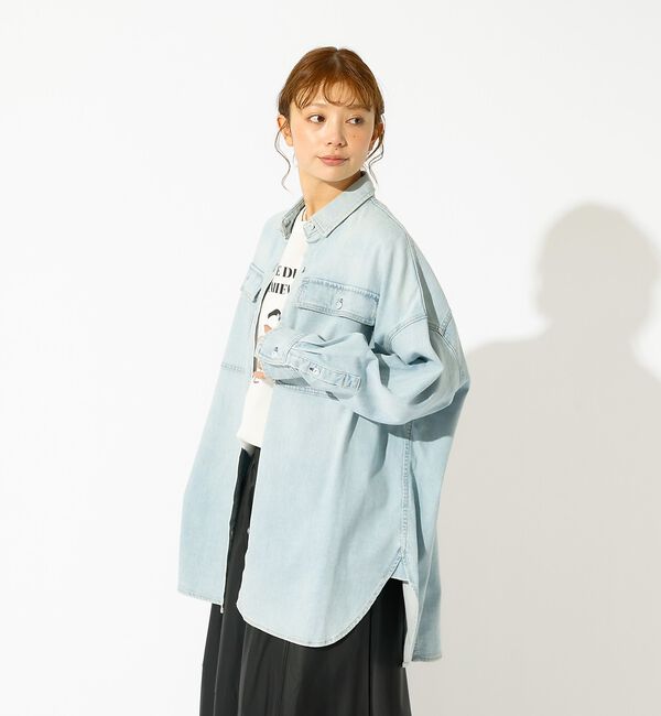 Rouge vif「【Healthy denim / ヘルシーデニム】Almond / デニムシャツ」|シャツ・ブラウス|