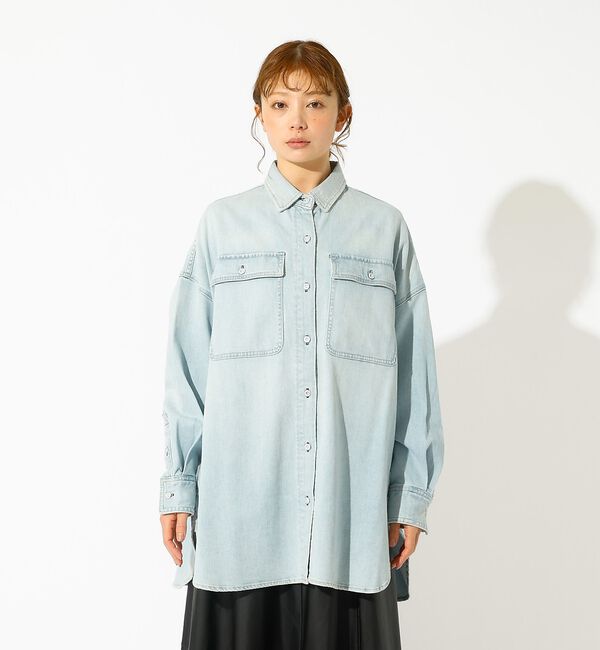 Rouge vif「【Healthy denim / ヘルシーデニム】Almond / デニムシャツ」|シャツ・ブラウス|