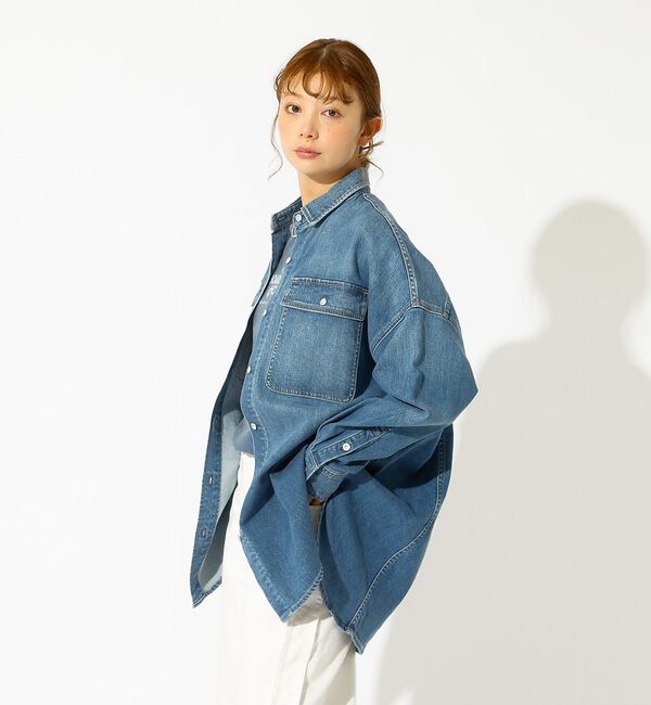 Rouge vif「【Healthy denim / ヘルシーデニム】Almond / デニムシャツ」|シャツ・ブラウス|