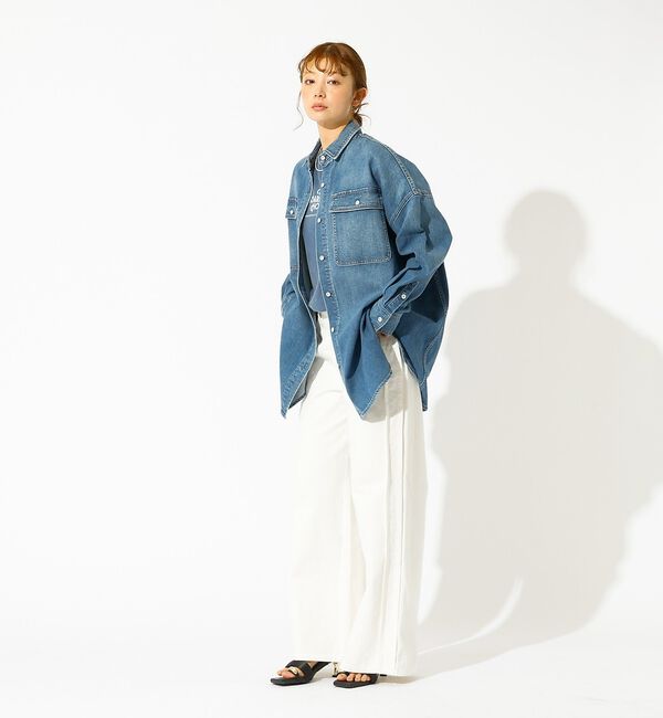 Rouge vif「【Healthy denim / ヘルシーデニム】Almond / デニムシャツ」|シャツ・ブラウス|
