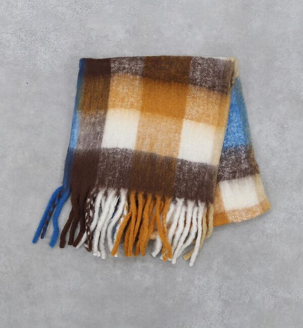 Rouge vif「チェックマフラー/40x180/マフラー大判/ロング/お出かけ」|マフラー|