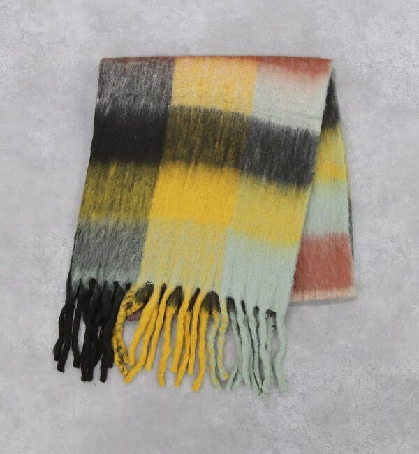 Rouge vif「チェックマフラー/40x180/マフラー大判/ロング/お出かけ」|マフラー|