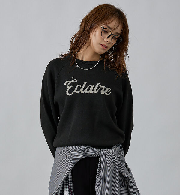 abahouse mavie「【再入荷】ロゴジャガードニット」|ニット・セーター|