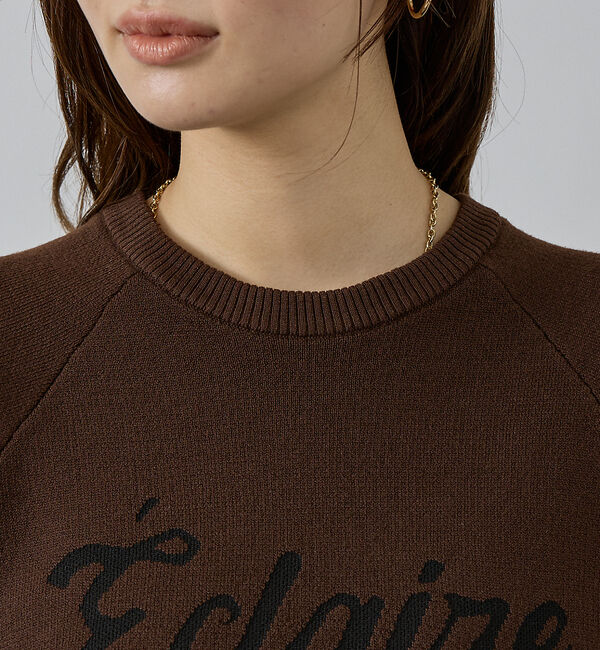 abahouse mavie「【再入荷】ロゴジャガードニット」|ニット・セーター|