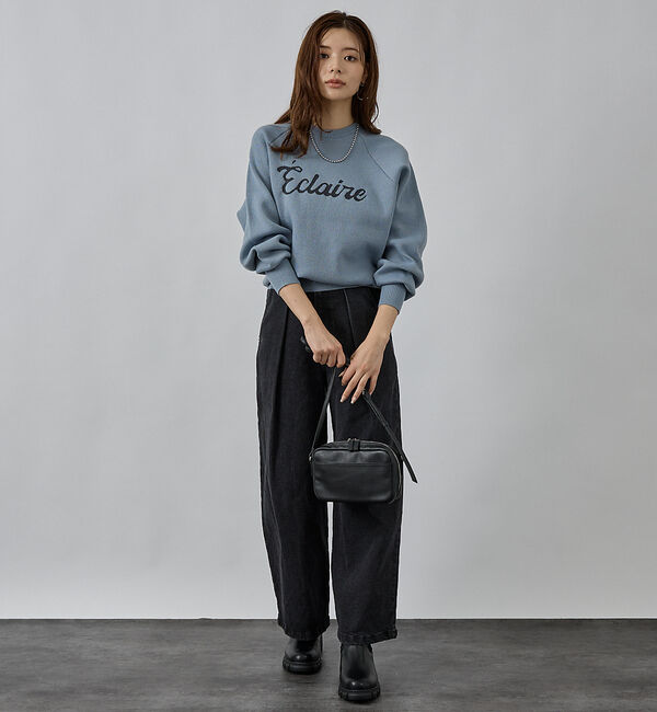 abahouse mavie「【再入荷】ロゴジャガードニット」|ニット・セーター|