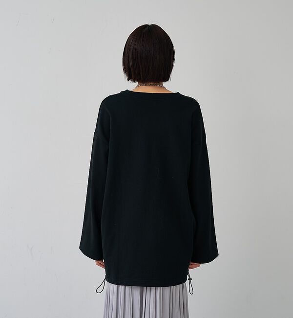 abahouse mavie「裏毛ドロストロゴプルオーバー【予約】」|スウェット・ジャージ|