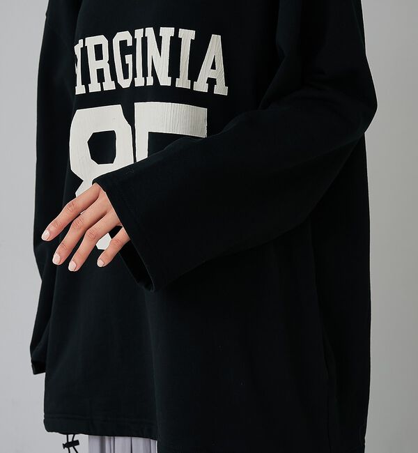 abahouse mavie「裏毛ドロストロゴプルオーバー【予約】」|スウェット・ジャージ|