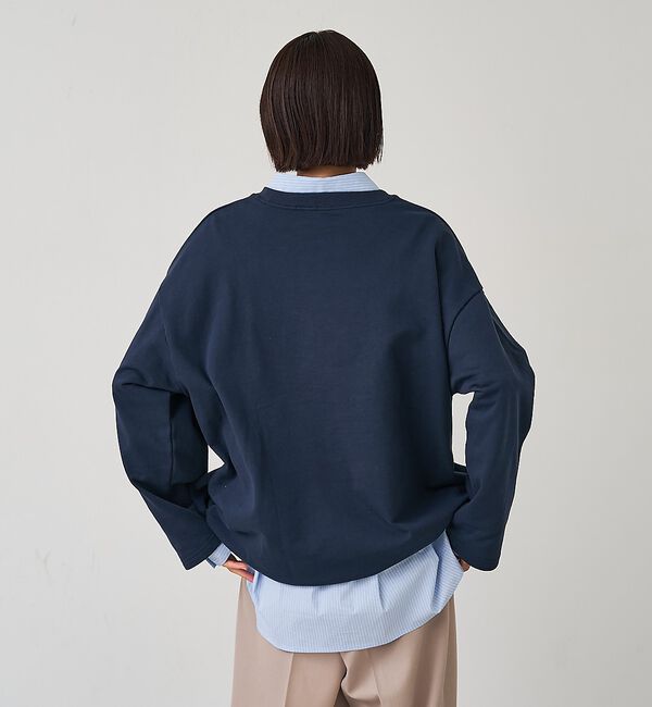 abahouse mavie「裏毛ドロストロゴプルオーバー【予約】」|スウェット・ジャージ|