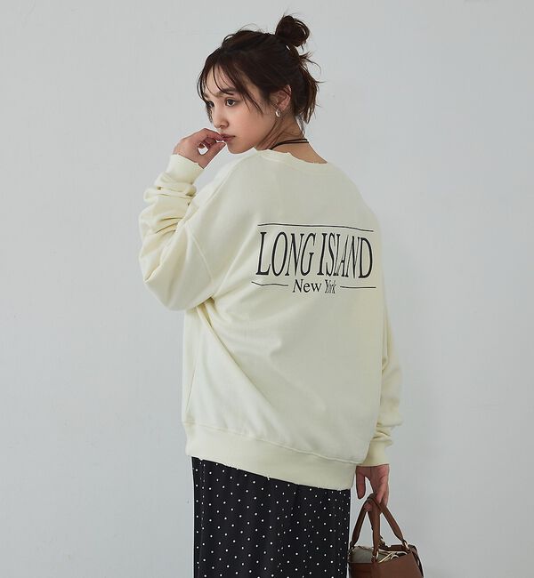 abahouse mavie「【裏起毛】ヴィンテージライクスウェット」|スウェット・ジャージ|オフホワイト