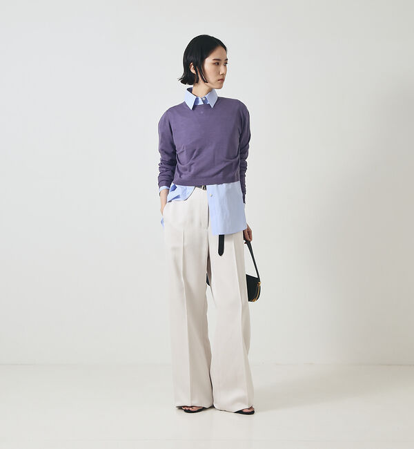 The Store by C' 「【COCUCA】クロップ ニットプルオーバー」|ニット・セーター|