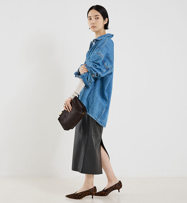 The Store by C' 「【COCUCA】ラムレザースカート」|スカート|