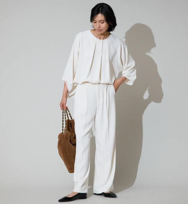 TIARA「タックワイドドレープパンツ」|その他|