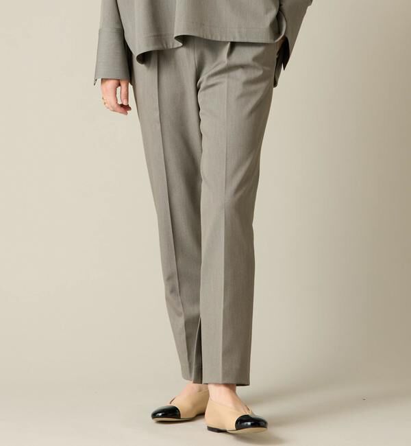 Liesse「スリットヘムパンツ（セットアップ対応）」|その他|杢グレー