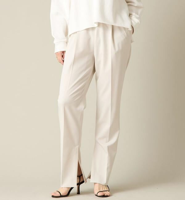 Liesse「スリットヘムパンツ（セットアップ対応）」|その他|ライトベージュ