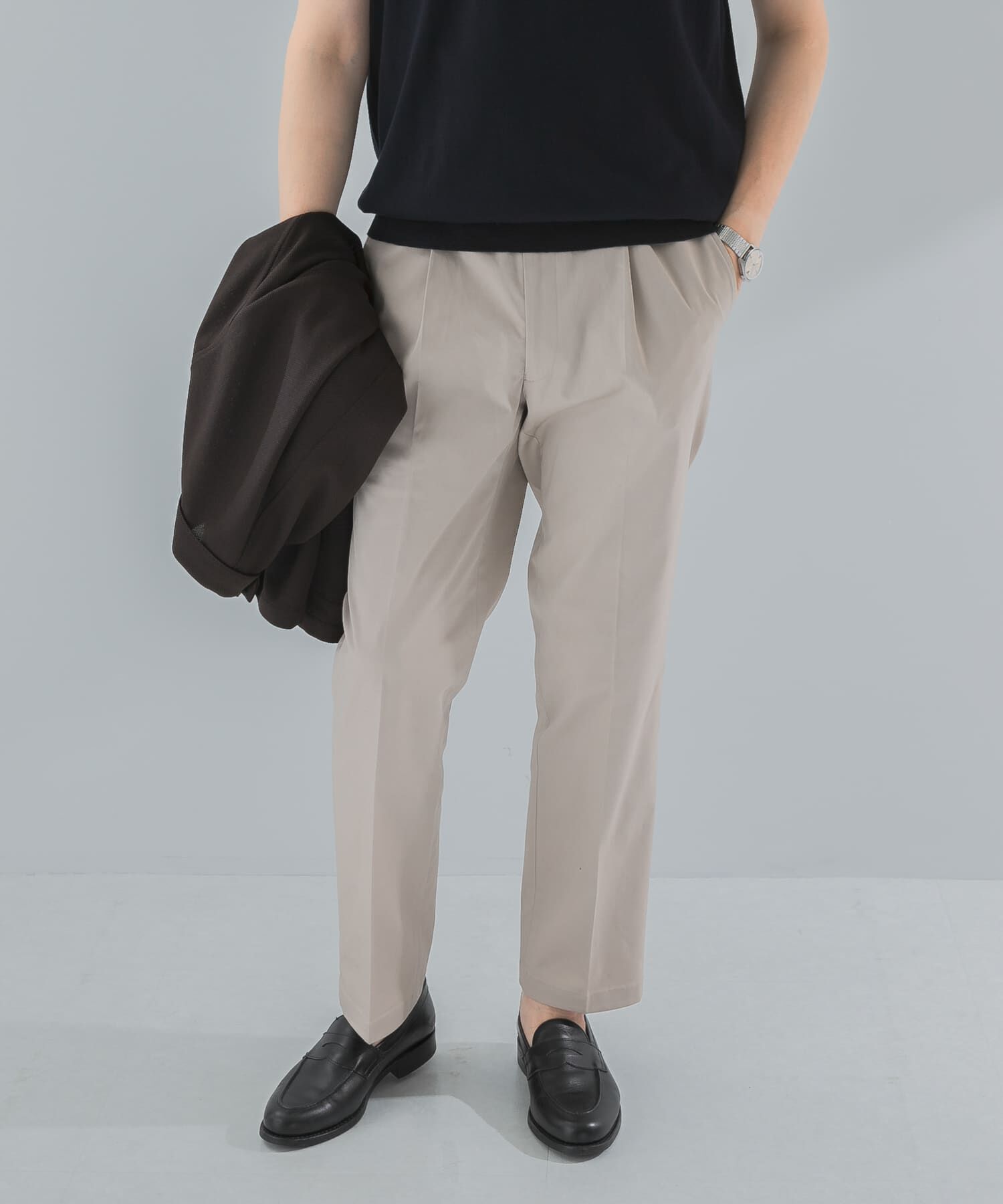 URBAN RESEARCH DOORS「LIFE STYLE TAILOR　ストレッチコットンパンツ」|スラックス|