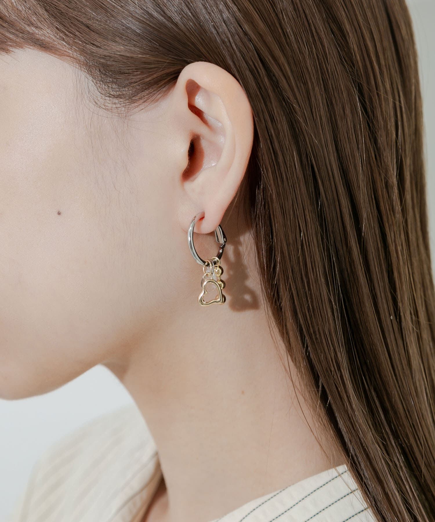 SMELLY「モチーフミックスフープイヤリング」|イヤリング|