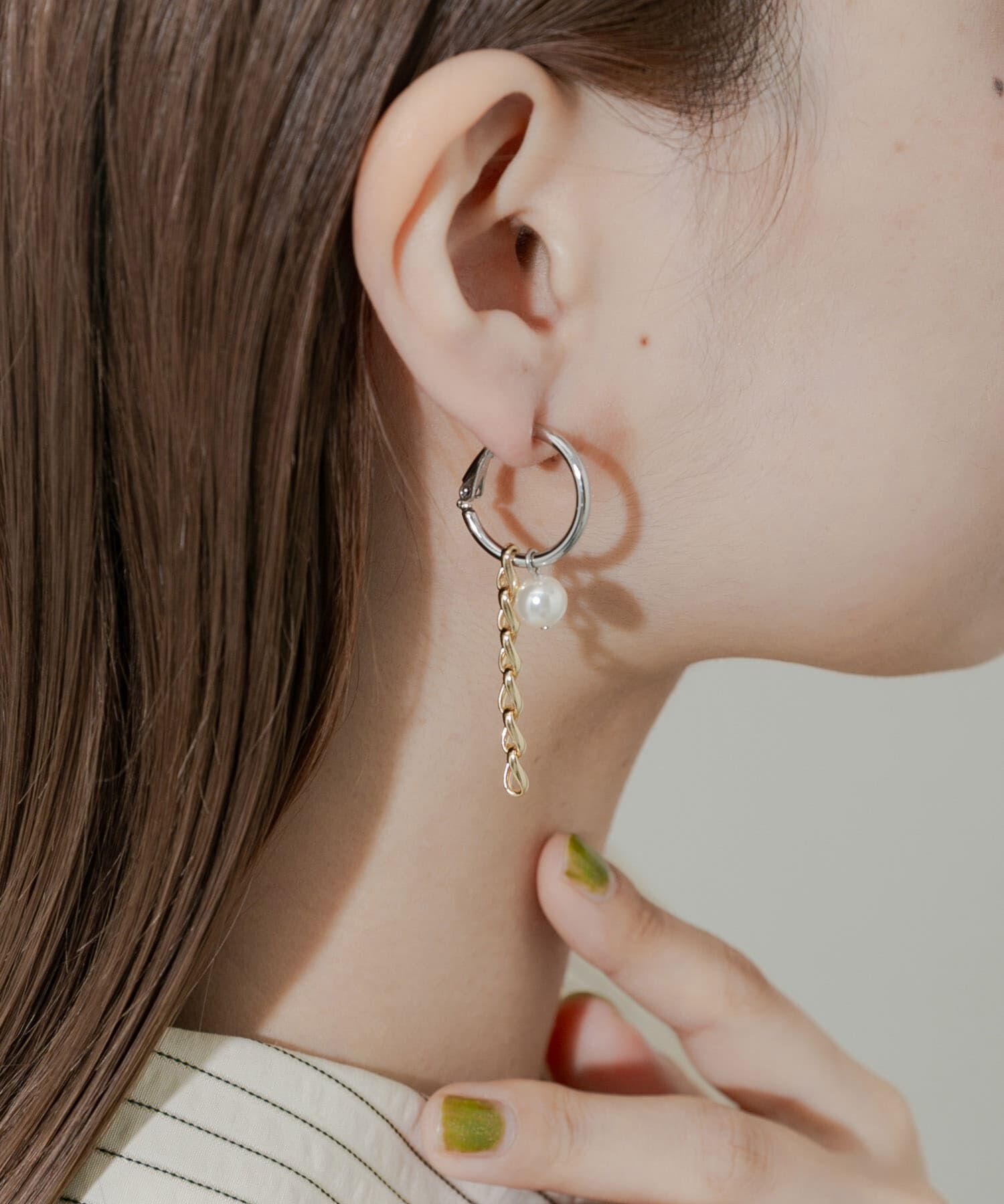 SMELLY「モチーフミックスフープイヤリング」|イヤリング|