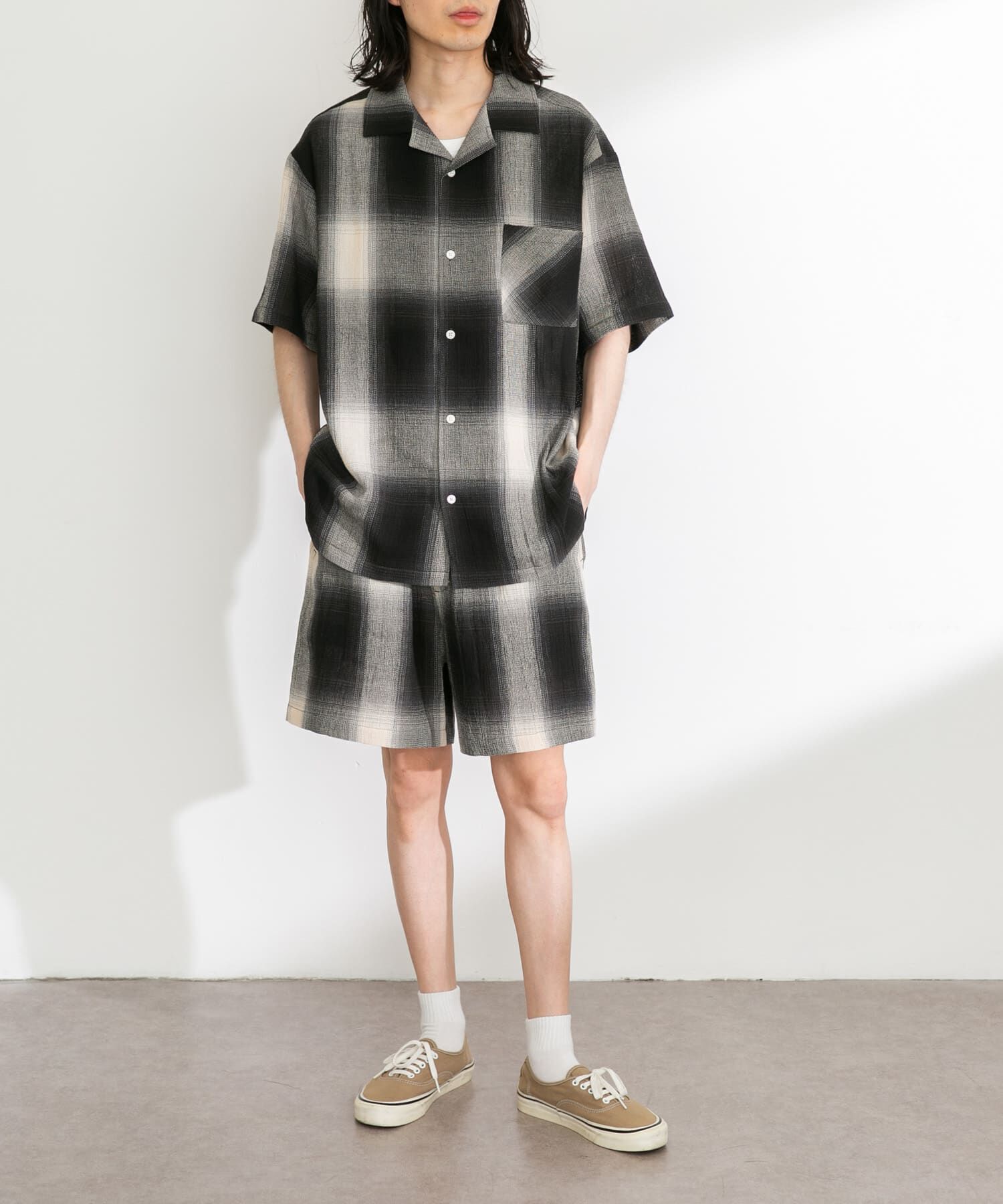 Sonny Label 「オンブレチェックショートスリーブシャツ」|シャツ・ブラウス|