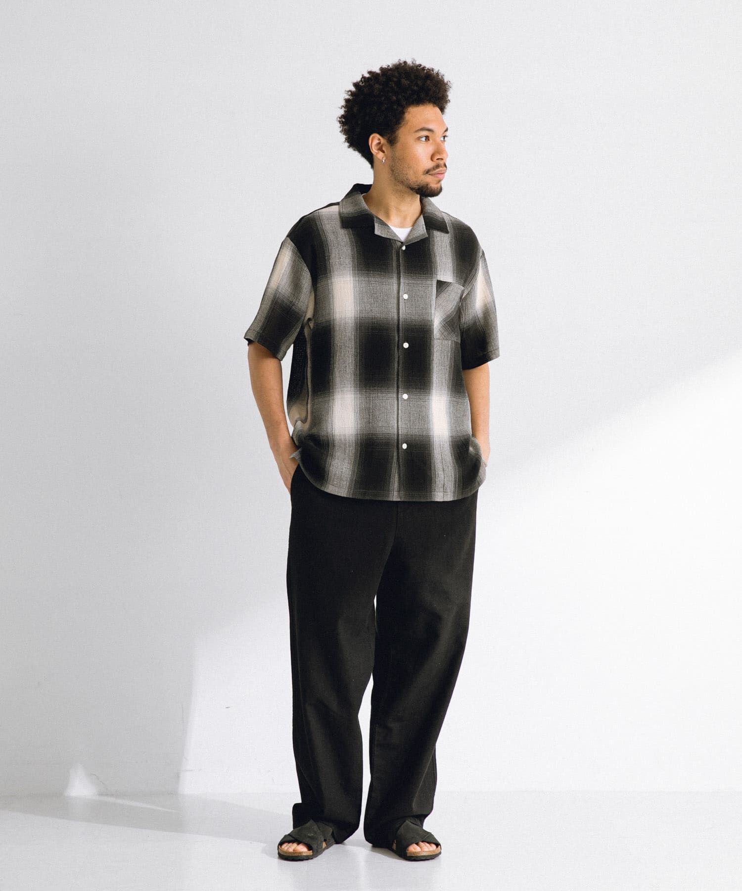 Sonny Label 「オンブレチェックショートスリーブシャツ」|シャツ・ブラウス|