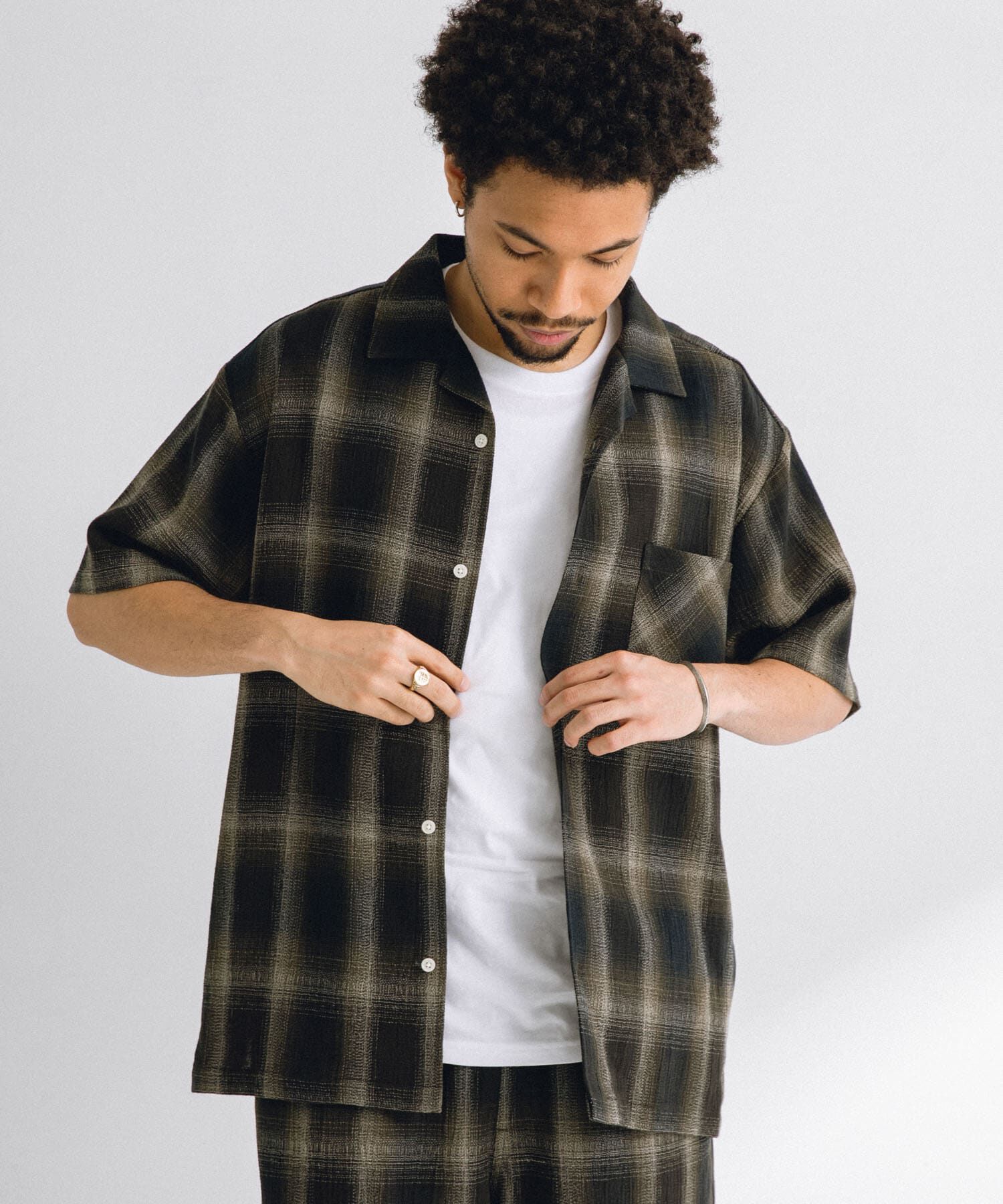 Sonny Label 「オンブレチェックショートスリーブシャツ」|シャツ・ブラウス|