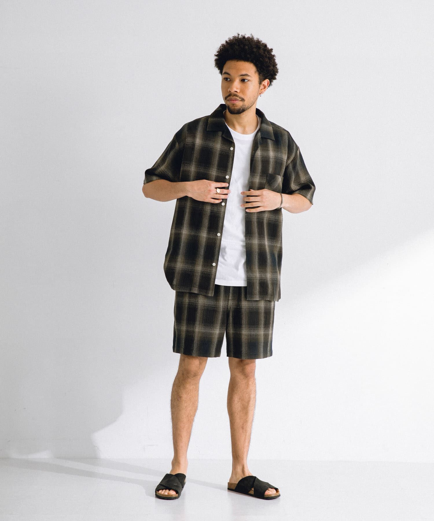 Sonny Label 「オンブレチェックショートスリーブシャツ」|シャツ・ブラウス|