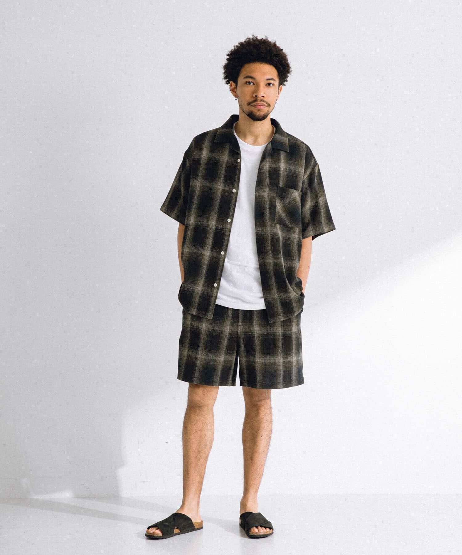 Sonny Label 「オンブレチェックショートスリーブシャツ」|シャツ・ブラウス|