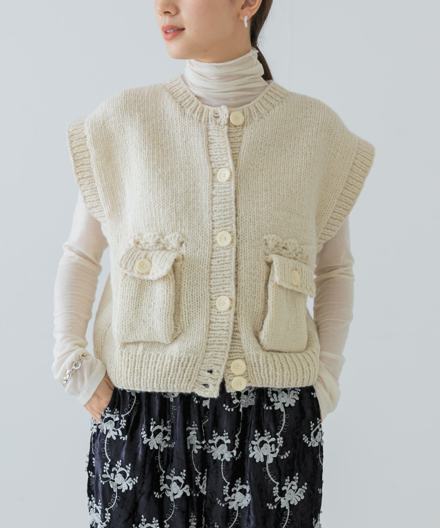 別注』crinkle crinkle crinkle×UR NEPAL KNIT VEST（URBAN RESEARCH