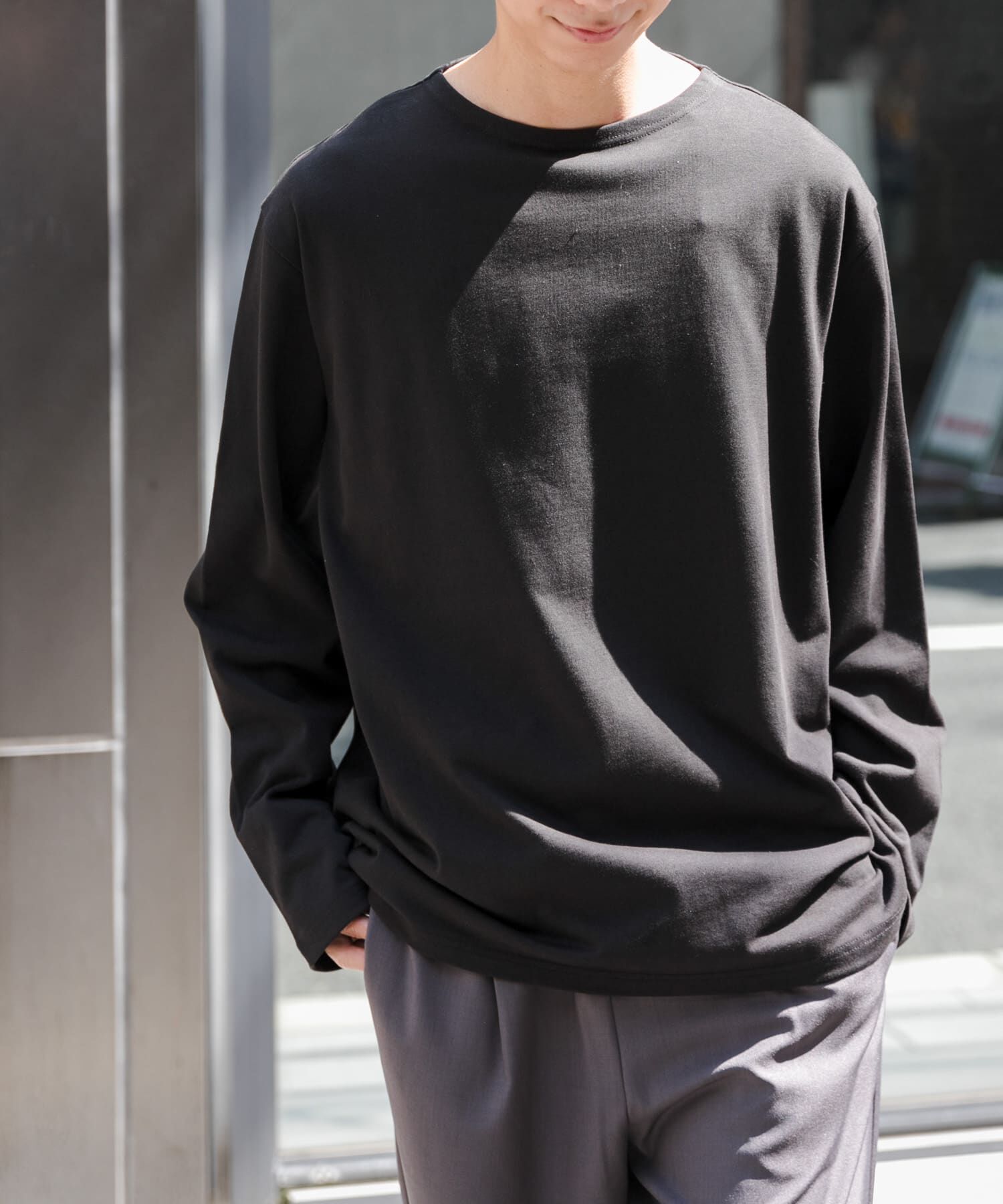 URBAN RESEARCH DOORS「FORK&SPOON　プレーンボートネックカットソー」|Tシャツ・カットソー|